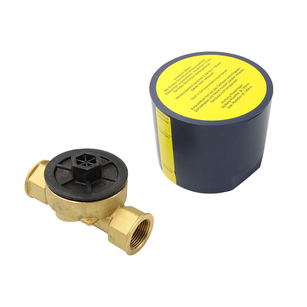 Wassergeräte Kaltwasserzähler Unterputzgehäuse 3/4" IG 110mm