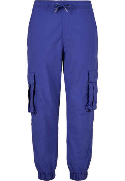 URBAN CLASSICS Cargohose Damen Ladies High Waist Crinkle Nylon Cargo Pants (1-tlg)