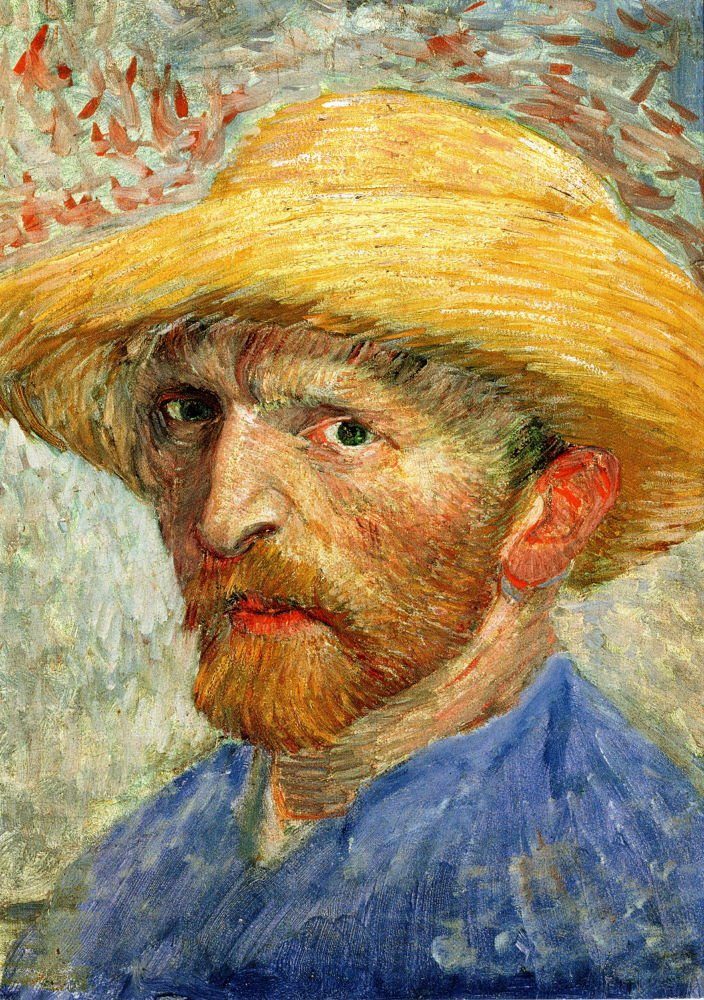 Postkarte Kunstkarte Vincent van Gogh "Selbstportrait"