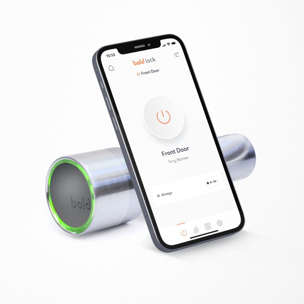Bold Smart Lock Türschlossantrieb SX, Größe SX-43, schlüssellos, grau
