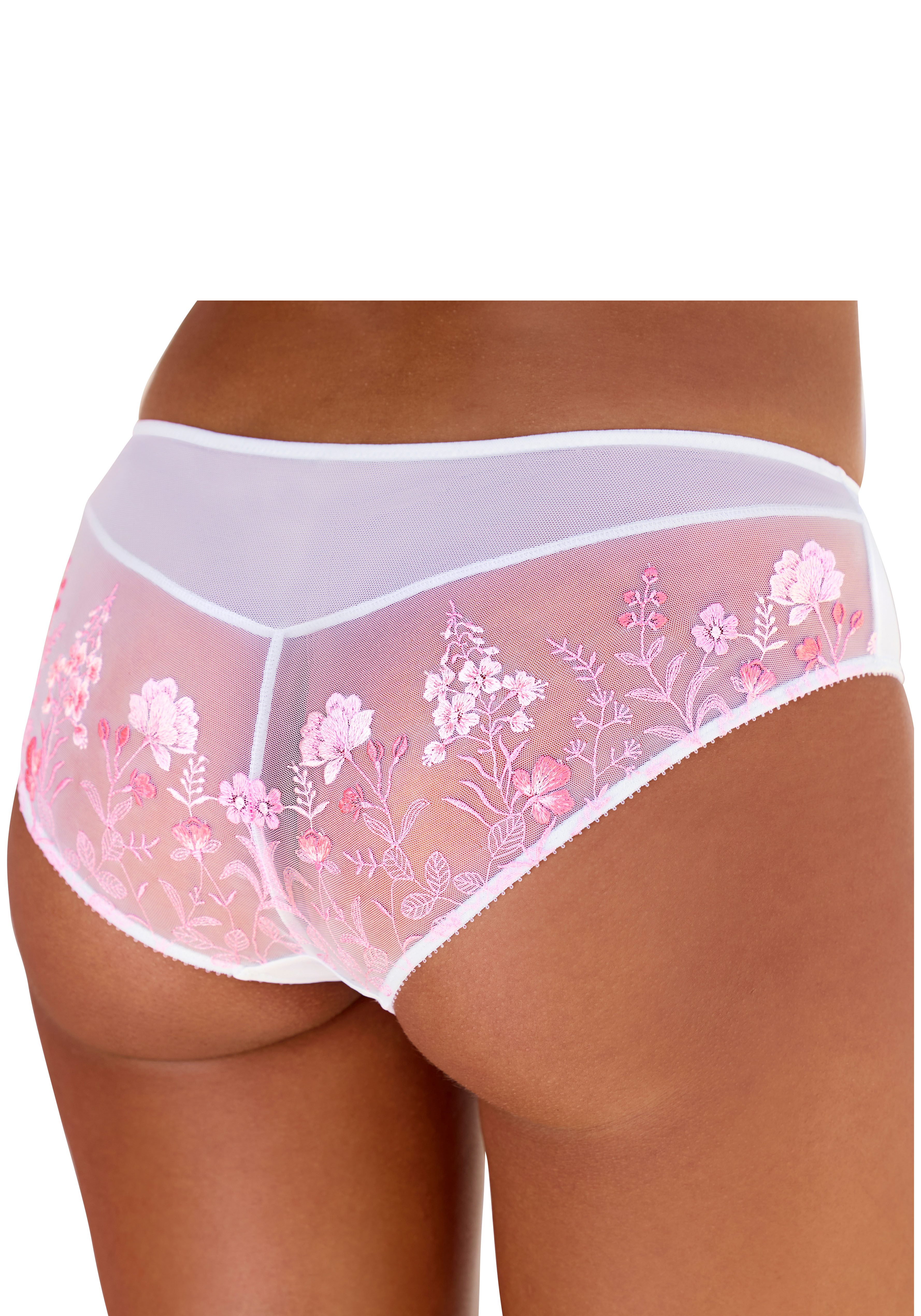 LASCANA Tanga Maria Edle Stickerei-Spitze hinten, als Dessous-Set kombinierbar