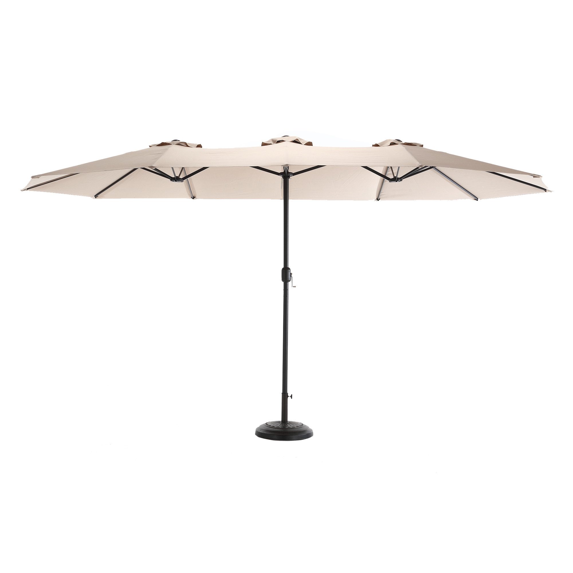 Odikalo Balkonschirm Strandschirme Sonnenschirm Regenschirm Outdoor Kurbel 15 Ft mehrfarbig