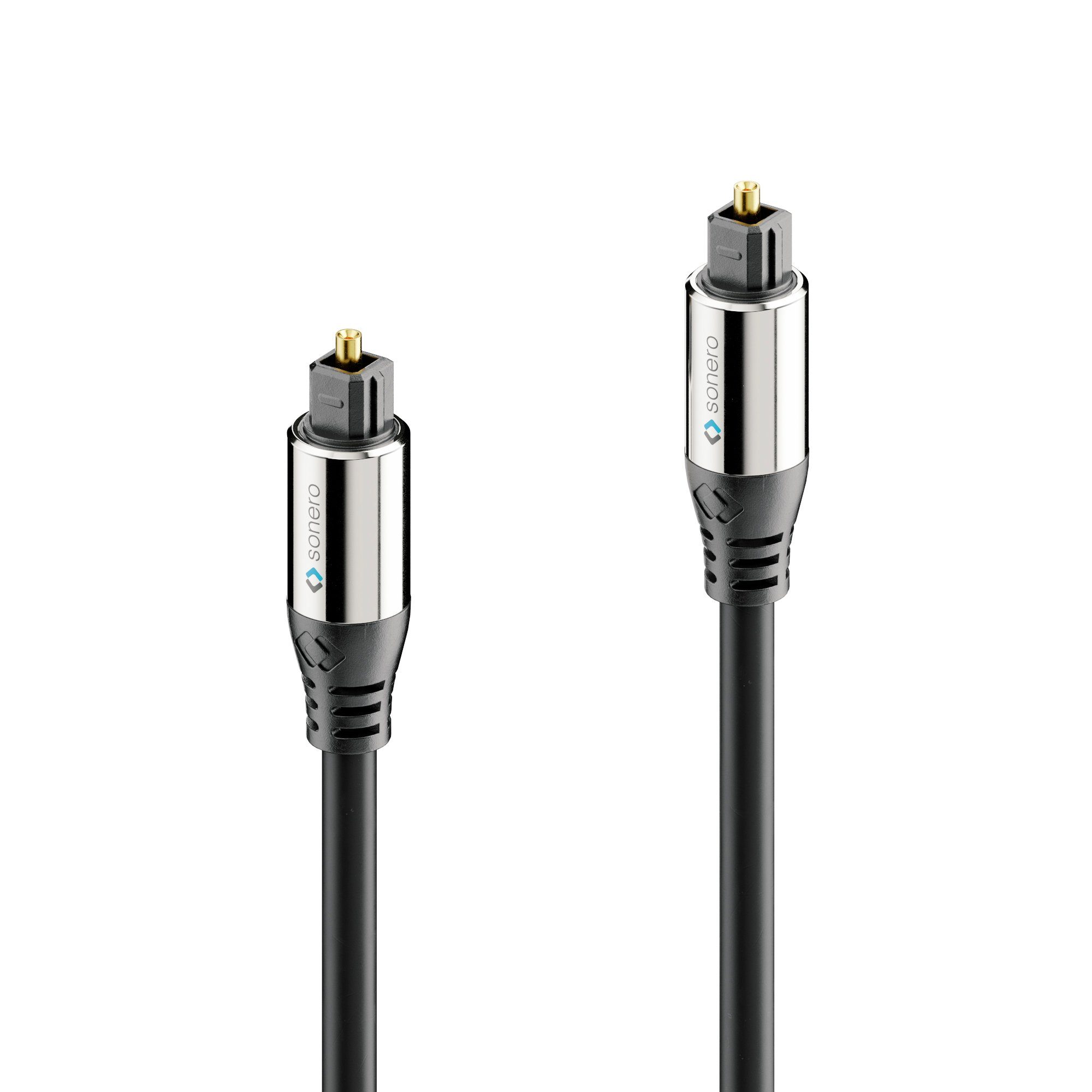 sonero sonero® Premium optisches Toslink Kabel, 1,00m, vergoldete Kontakte, Audio-Kabel