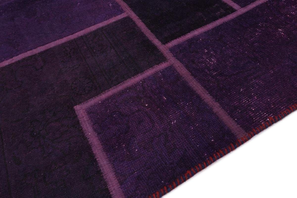 Orientteppich Patchwork 197x301 mm rechteckig, Höhe: Trading, Nain 5 Handgeknüpfter Orientteppich, Moderner