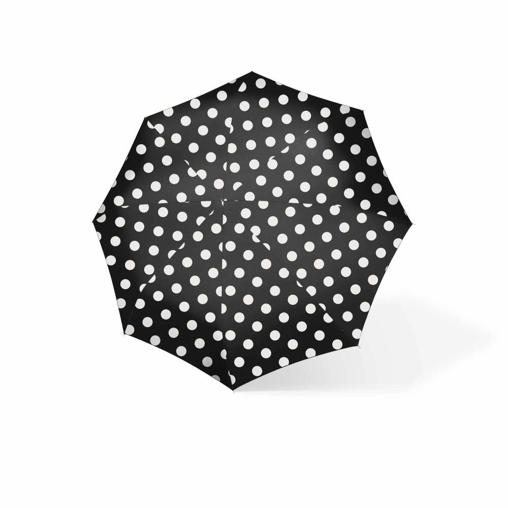 Taschenregenschirm umbrella pocket duomatic dots white