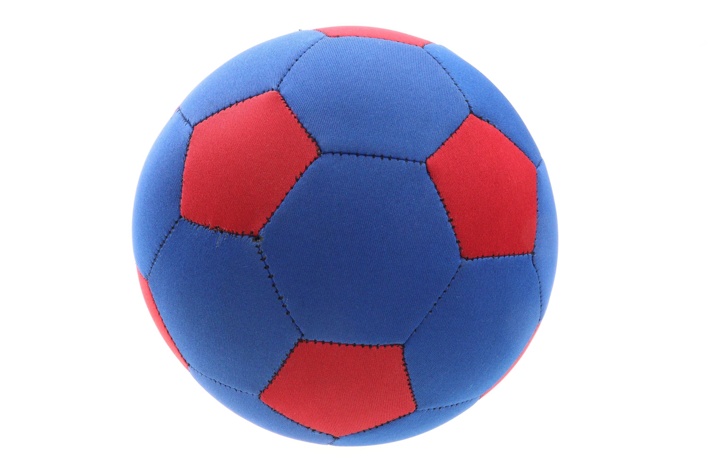 ELLUG Wasserball »Blau-roter Neopren Ball als Fußball für Groß und Klein,  wasserfest salzwasserfest, Wasserspielzeug Strandspielzeug Urlaub Sommer  Wasser«