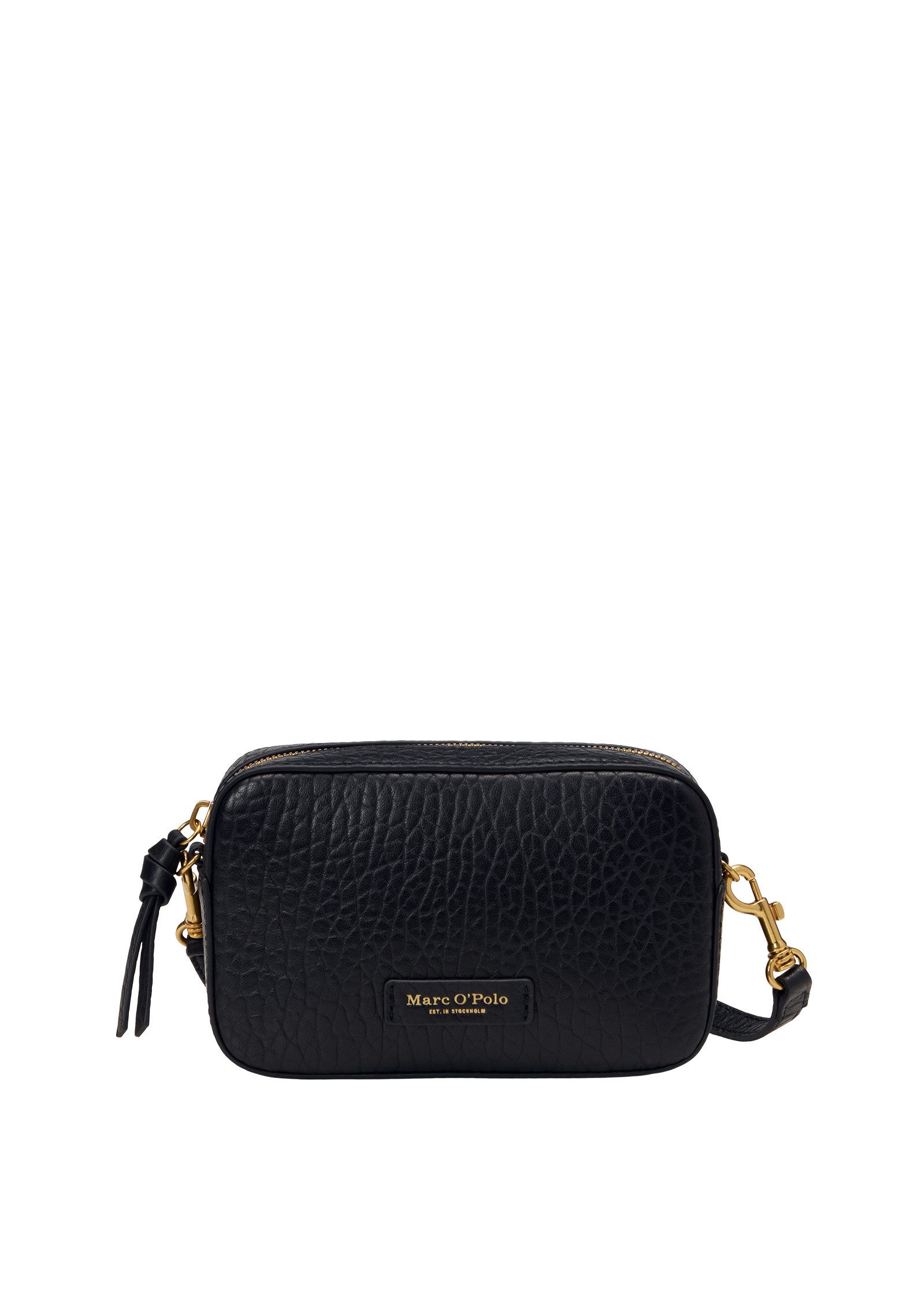 Marc O'Polo Umhängetasche aus strukturiertem Schafleder
