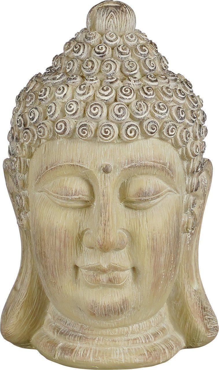 Mica Decorations Dekofigur Mica Buddha taupe aus Polyresin 22,5 cm | Dekofiguren