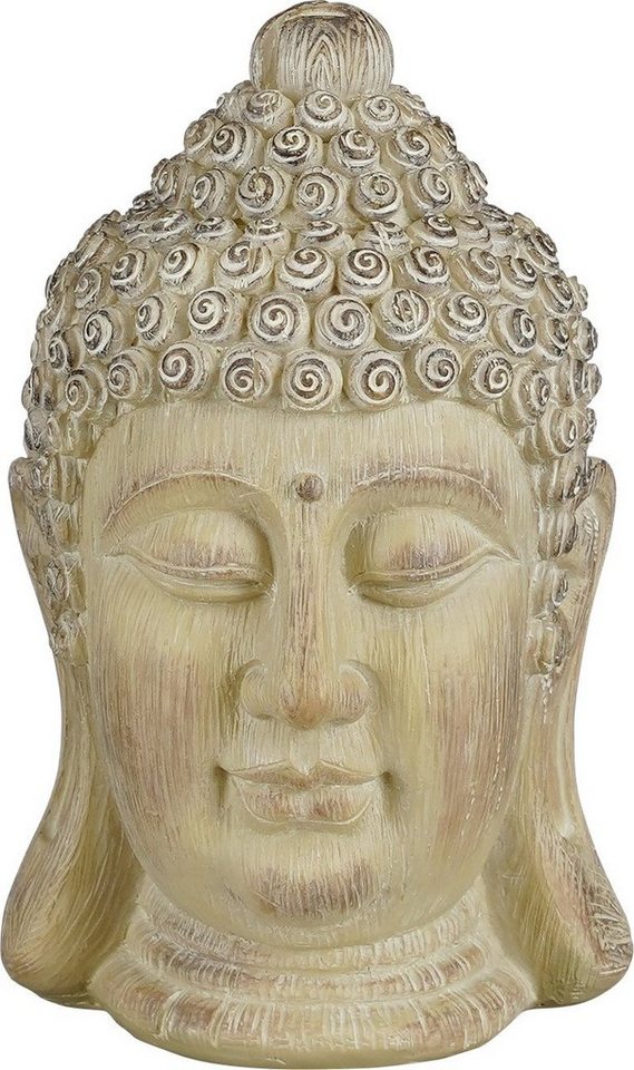 Mica Decorations Dekofigur Mica Buddha taupe aus Polyresin 22,5 cm