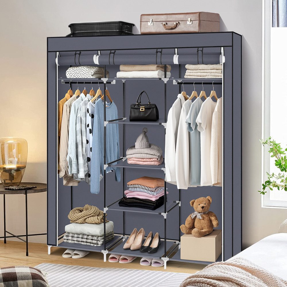Bellavio Kleiderschrank Stoffschrank 12 Ablagen (1-St., günstig online kaufen