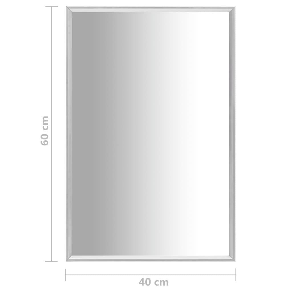 vidaXL Spiegel 60x40 | Silbern cm Silber (1-St) Spiegel Silber