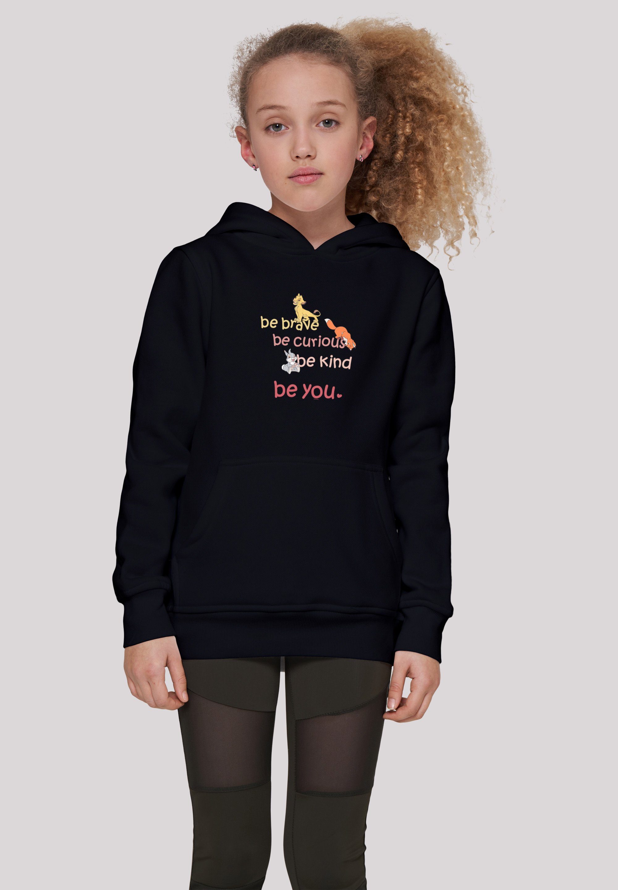 F4NT4STIC Sweatshirt Disney Be Brave Be Curious Unisex Kinder,Premium Merch,Jungen,Mädchen,Bedruckt schwarz