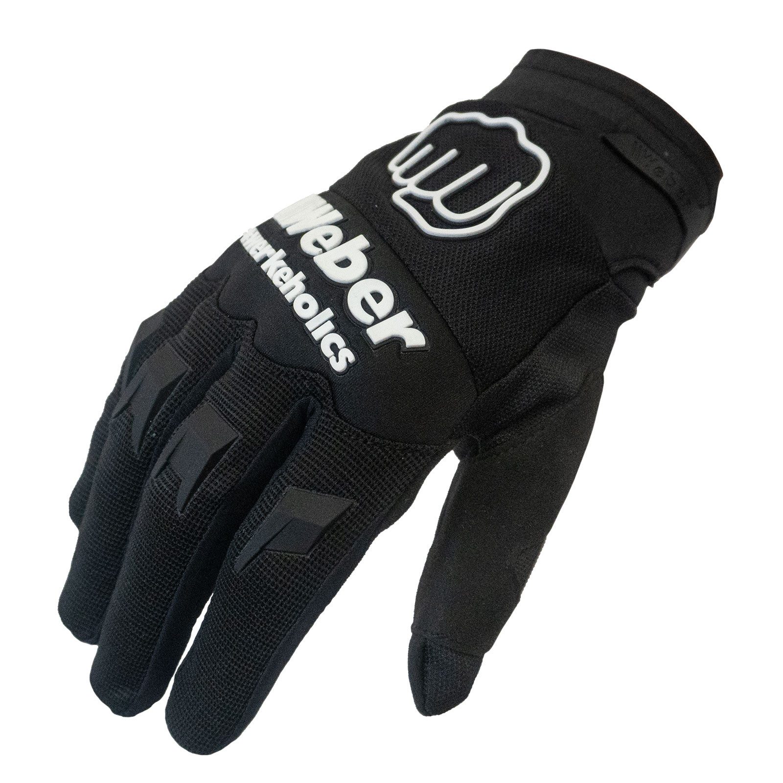 Weber GmbH Motorradhandschuhe Weber #Werkeholics Handschuhe schwarz / weiß günstig online kaufen
