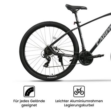 CARPAT SPORT Mountainbike 27.5 29 Zoll Alu-Rahmen Pro MTB für Herren, Damen, Mädchen und Jungen, 21 Gang Shimano, Kettenschaltung, (Set), Hardtail Fahrrad, Jugendfahrrad