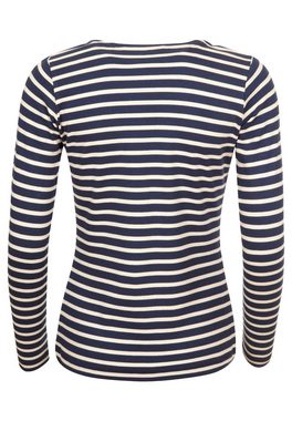 Elkline Sweatshirt Lightness U-Boot-Ausschnitt mit Streifen