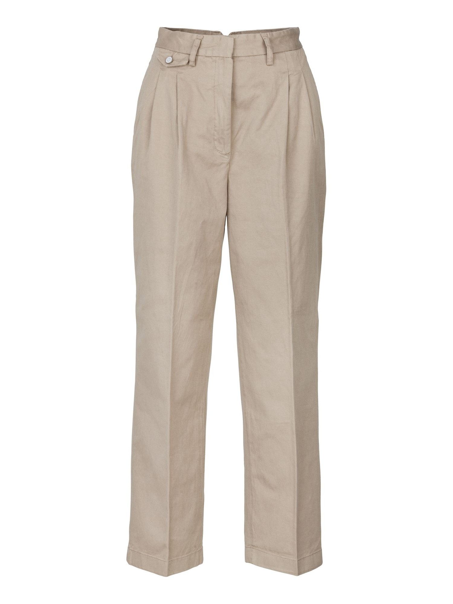 Stoffhose Gerade geschnittene Leinenhose