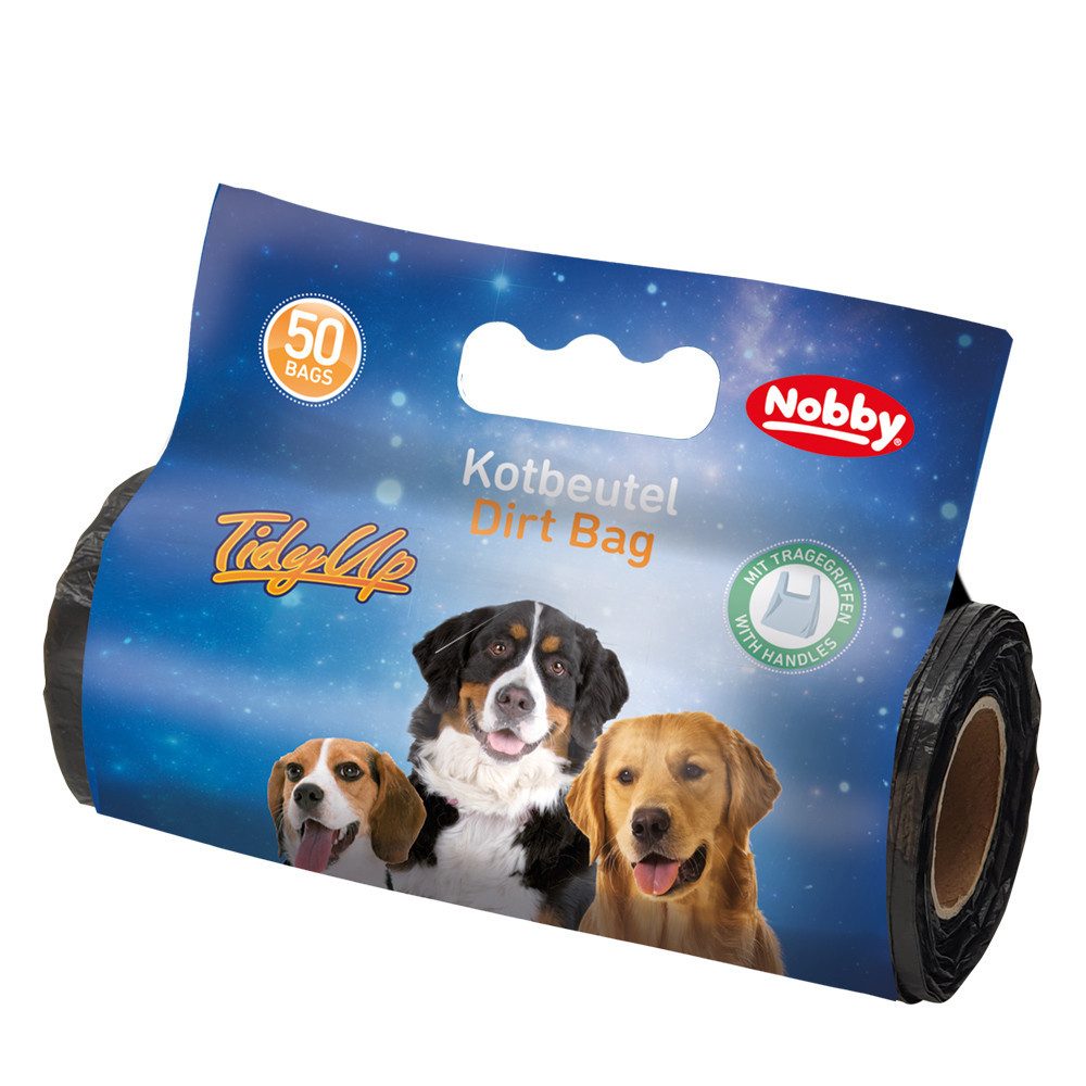 Hundehandtuch Nobby TidyUp Kotbeutel mit Tragegriff 50 Beutel