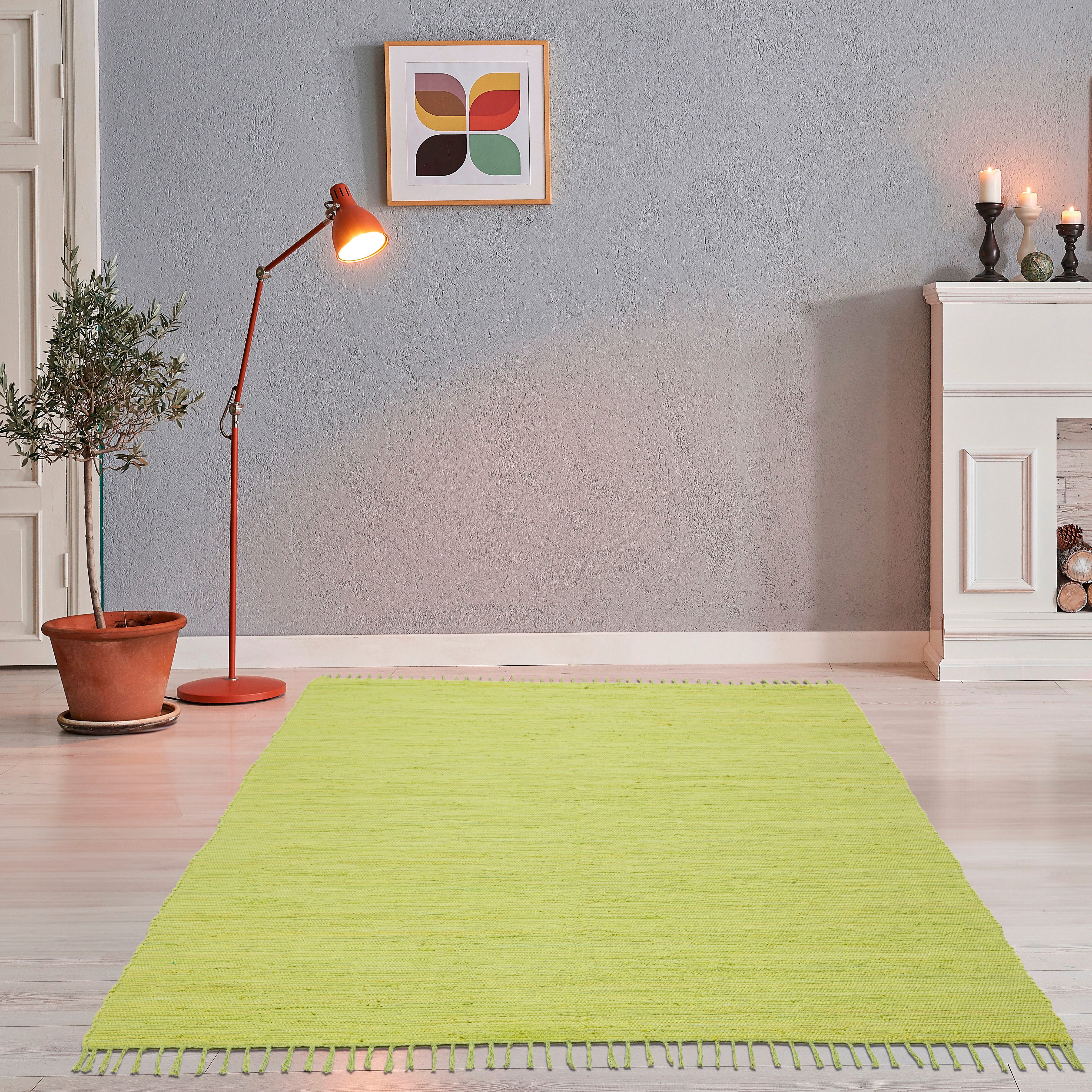 THEKO Teppich Happy Cotton Fleckerl, handgewebt, rechteckig, Höhe: 5 mm, Fl günstig online kaufen