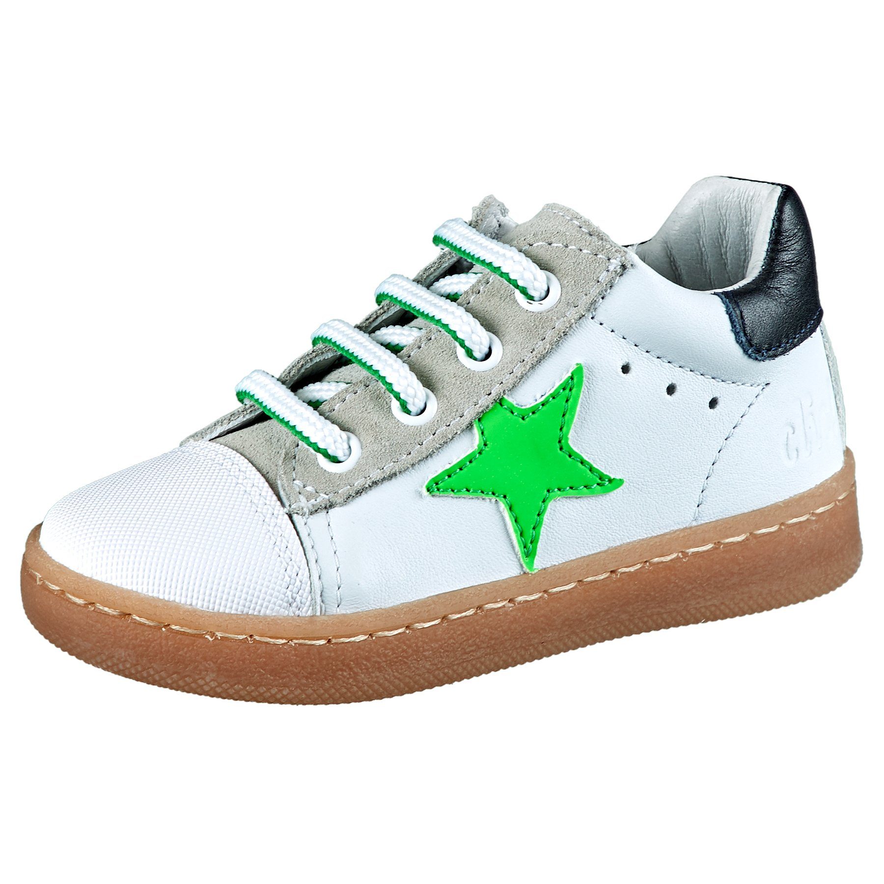 Clic Clic Lauflernschuhe Обувь Kinder Leder Weiß 20302 Schnürschuh