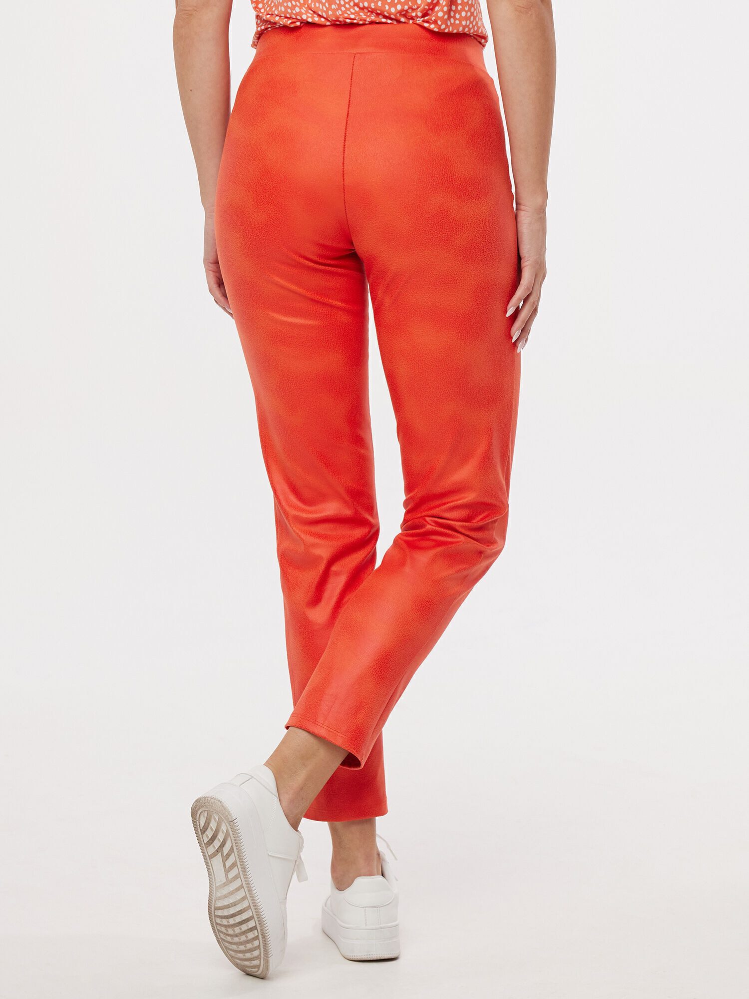 MONACO blue Lederimitathose Schlupfhose koerpernah in Lammnappa-Optik günstig online kaufen