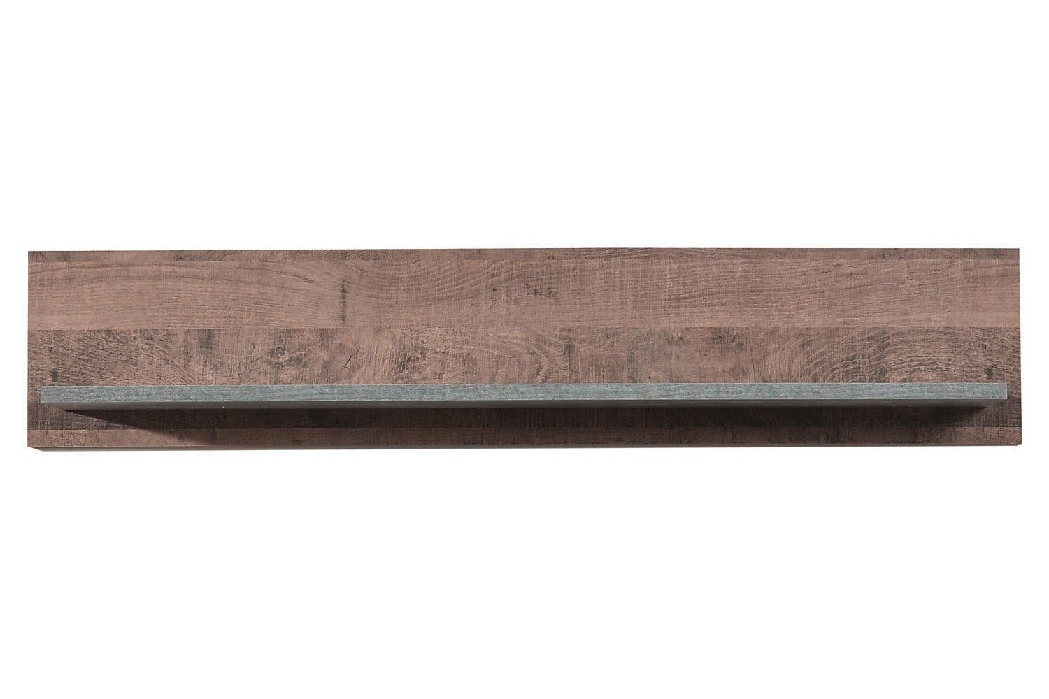 Wandboard SOLANO, B 140 x H 28 cm, Eiche rustikal Dekor, Betondekor