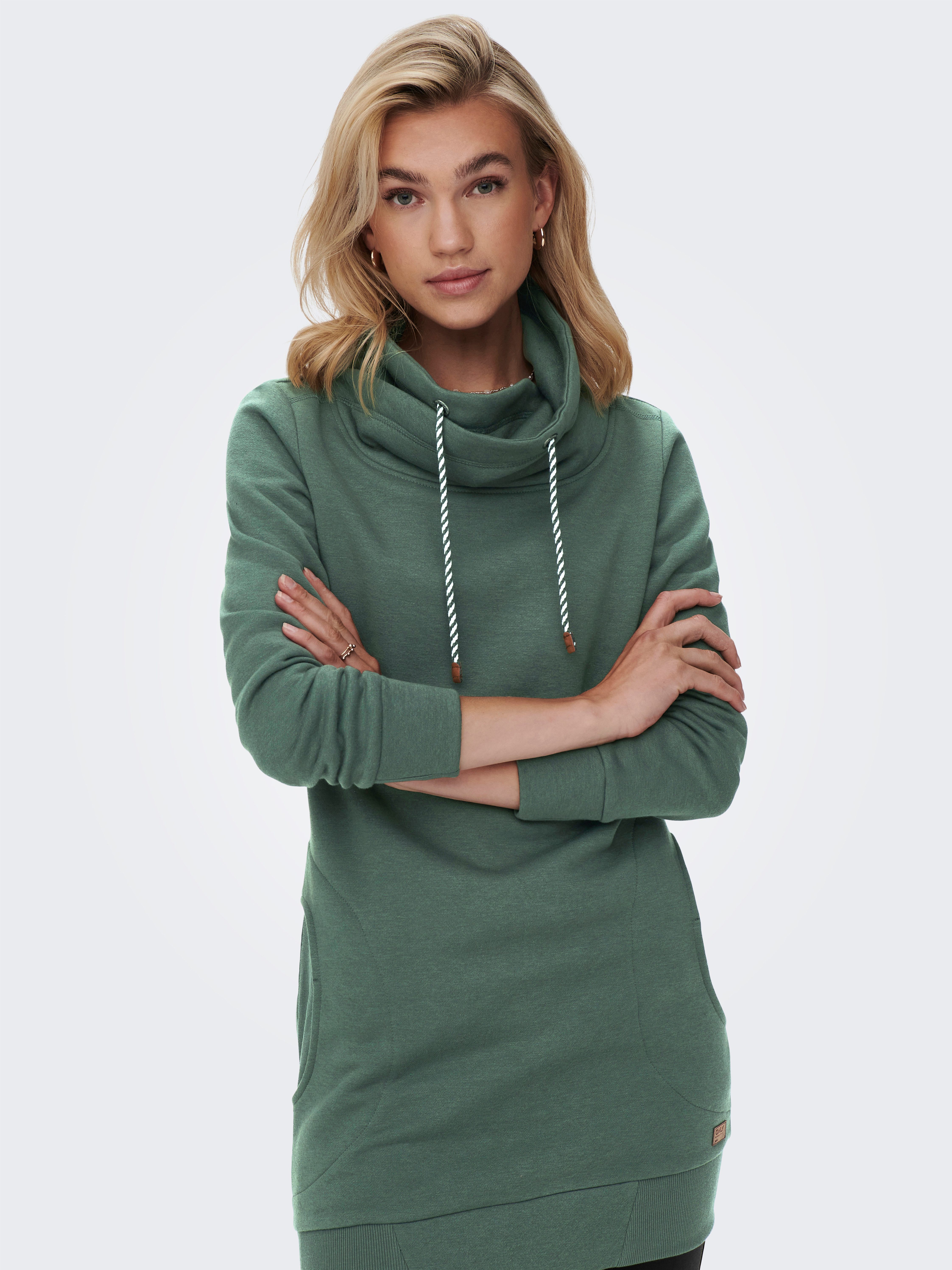 ONLY Sweatshirt ONLBETTE L/S LONG HIGH NECK SWT günstig online kaufen