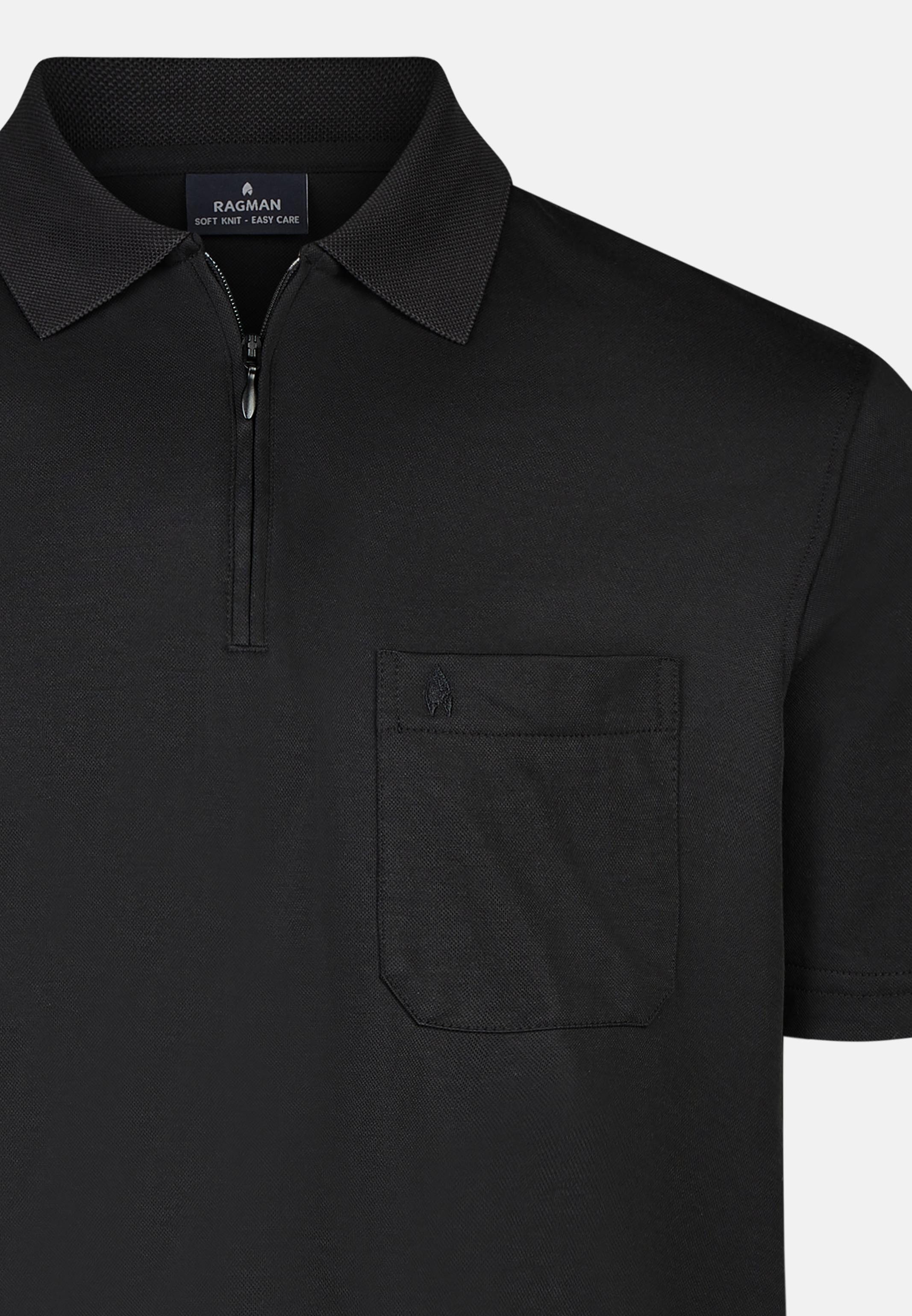RAGMAN Poloshirt Basic (1-tlg) Poloshirt - Baumwolle - Atmungsaktiv