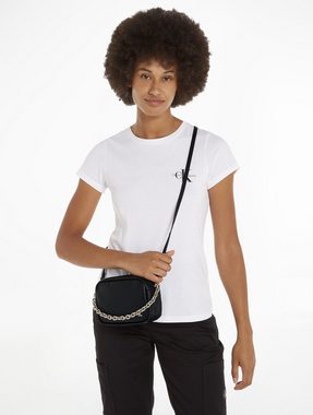Calvin Klein Jeans Mini Bag MICRO MONO CHAIN CAMERA BAG18, Handtasche Damen Tasche Damen Schultertasche Recycelte Materialien