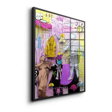 DOTCOMCANVAS® Acrylglasbild Temporal Fusion - Acrylglas, Acrylglasbild Temporal Fusion Collage Pop Art Street Art Graffiti