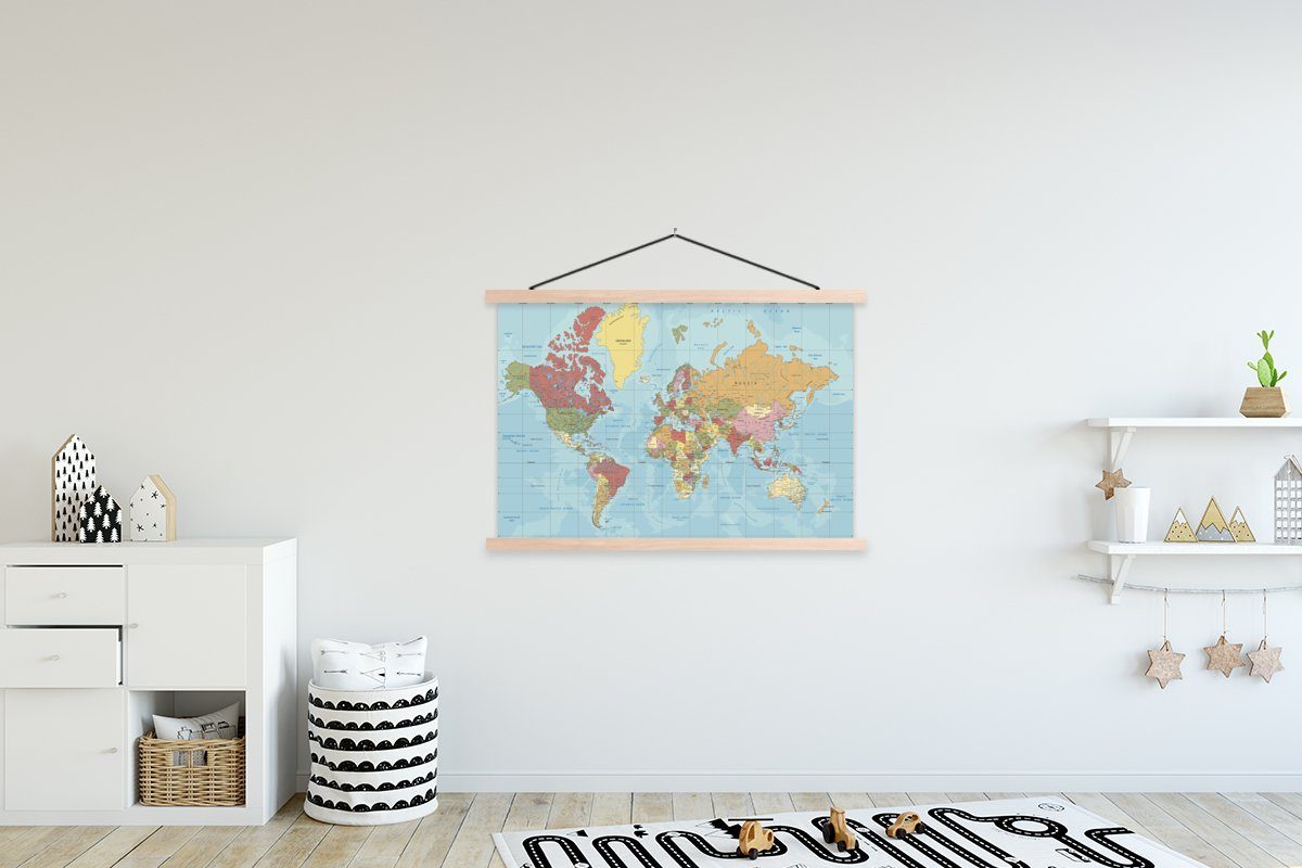 MuchoWow Poster Karte - Welt - günstig online kaufen