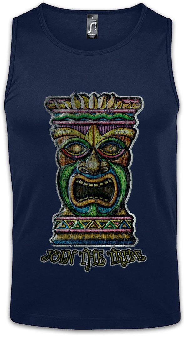 Urban Backwoods Tanktop Tiki Head II Ärmelloses T-Shirt Hawaii Tattoo Rocka günstig online kaufen