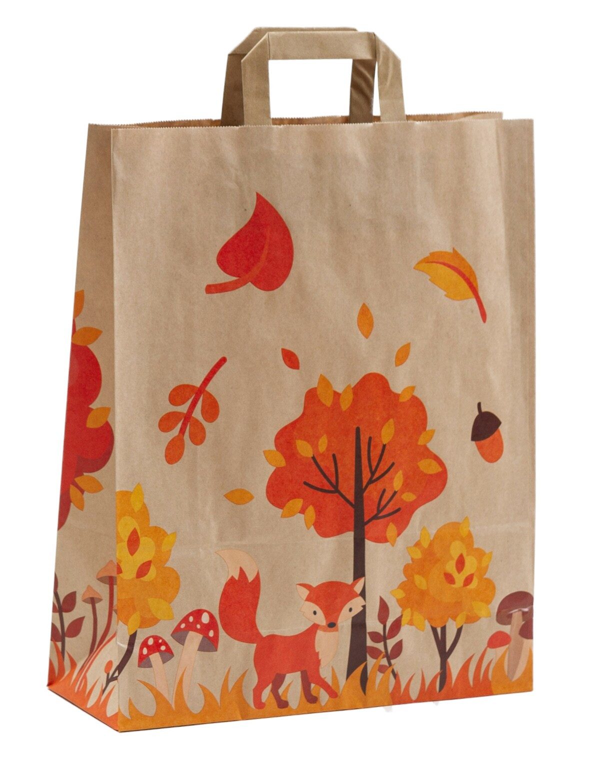 Tragetasche Papiertragetasche Motiv "Herbst", verschiedene Größen und Mengen (10-tlg)