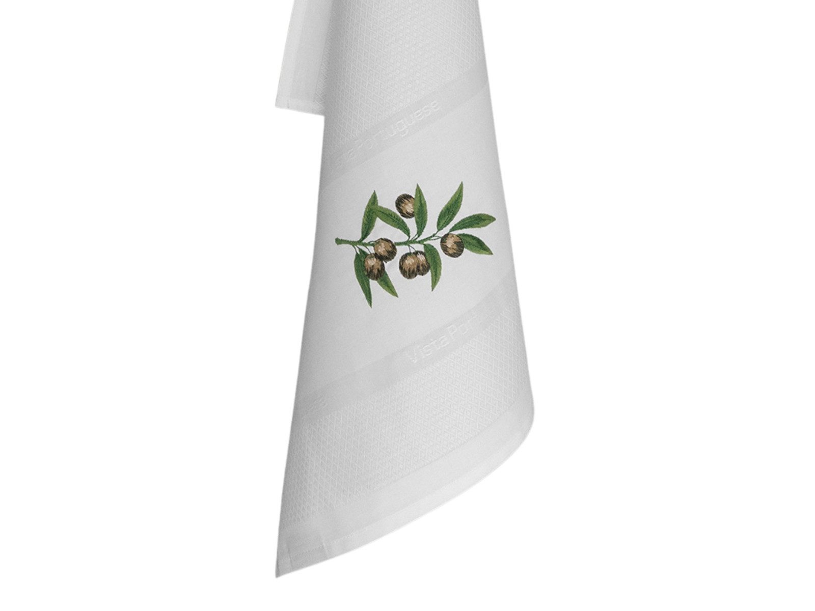 Vista Portuguese Geschirrtuch Geschirrtuch Olive weiß 50x70cm