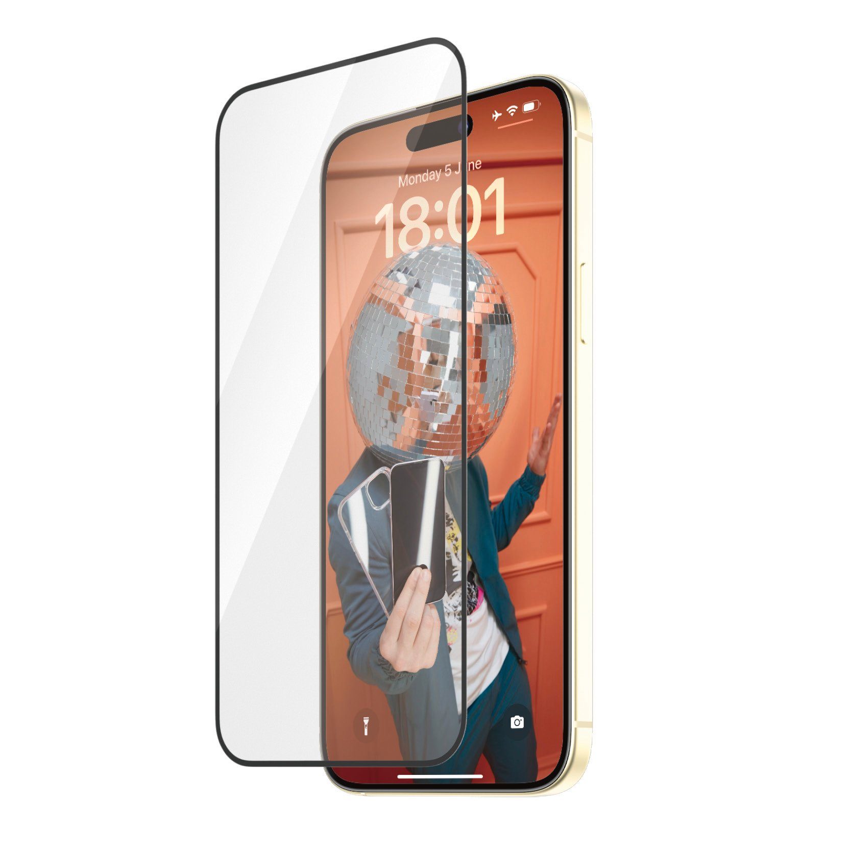 PanzerGlass Displayschutzglas Screen Protector Glass für iPhone 15 Plus, Ultra Wide Fit