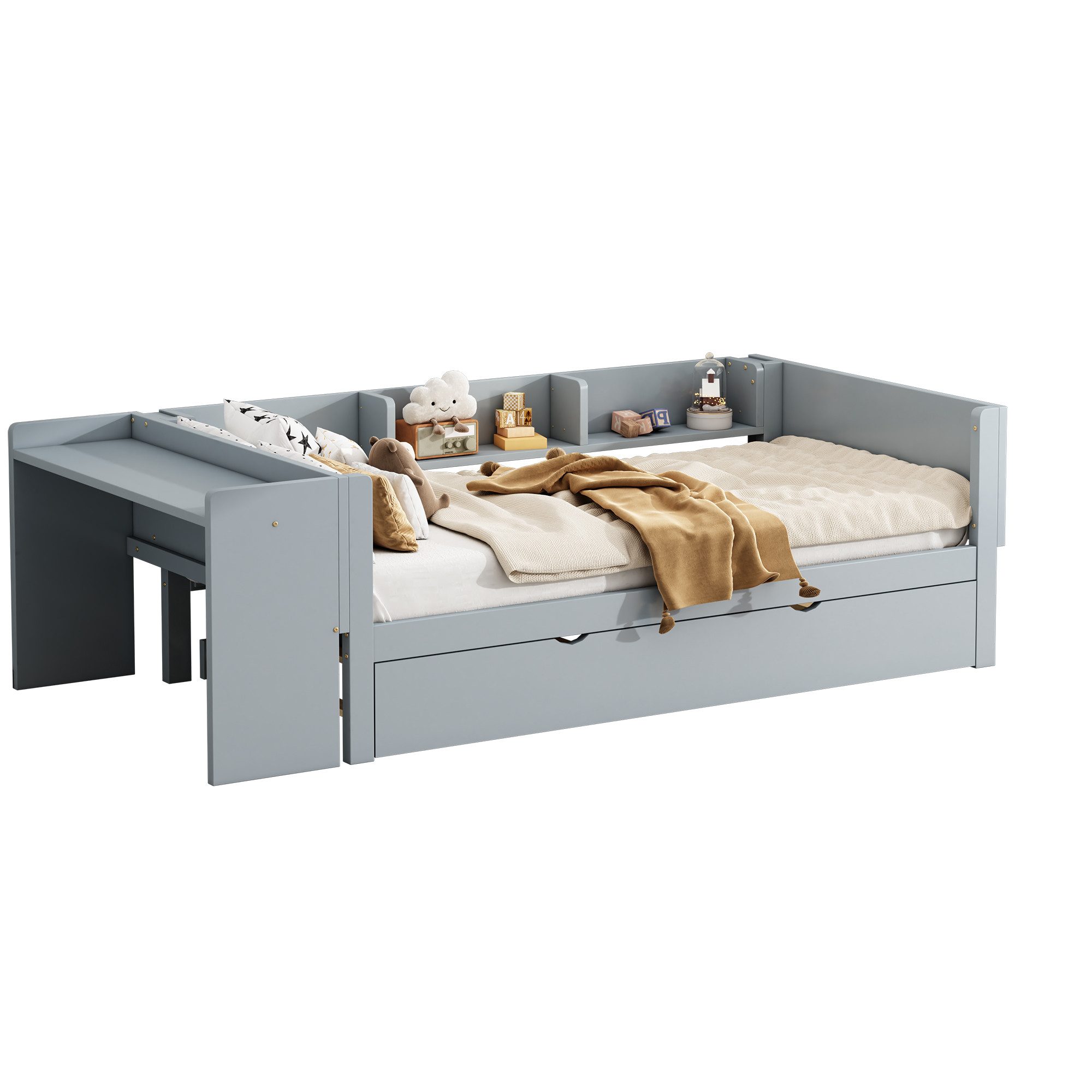 Flieks Massivholzbett, Kinderbett Einzelbett 90x200cm mit günstig online kaufen