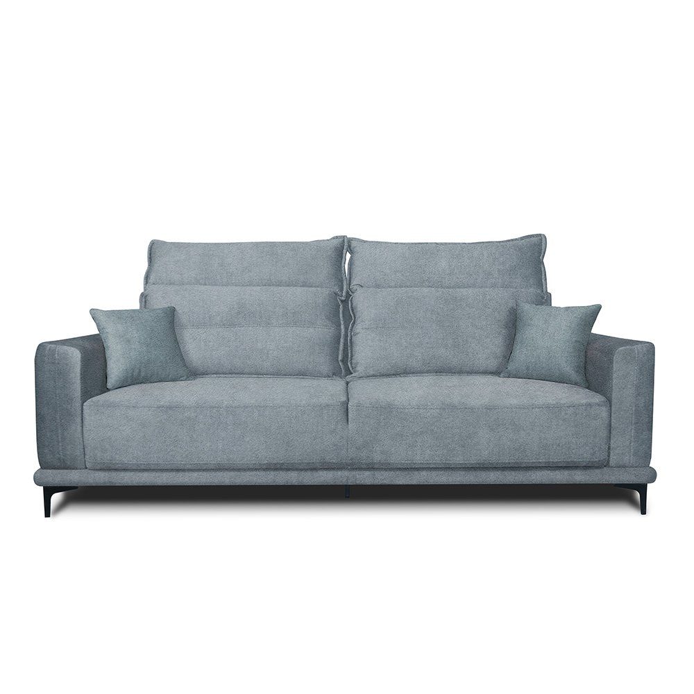 CAPRIOLI 236x100cm Bettkasten Grau, VitaliSpa® Gästesofa Schlafsofa Sofa