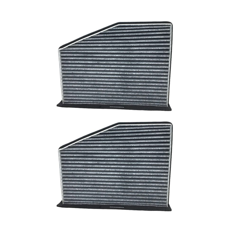 Trade-Shop Aktivkohlefilter Innenraumfilter 2x passend für VW 1K1819653A 1K1819653B, Zubehör für VW 1K1 819 653 A, 1K1 819 653 B, AUDI 1K1 819 653 A, 1K1 819 653 B, Maße: 27,8 x 21,4 x 3,1cm / für eine saubere Luft im Inneren des Autos