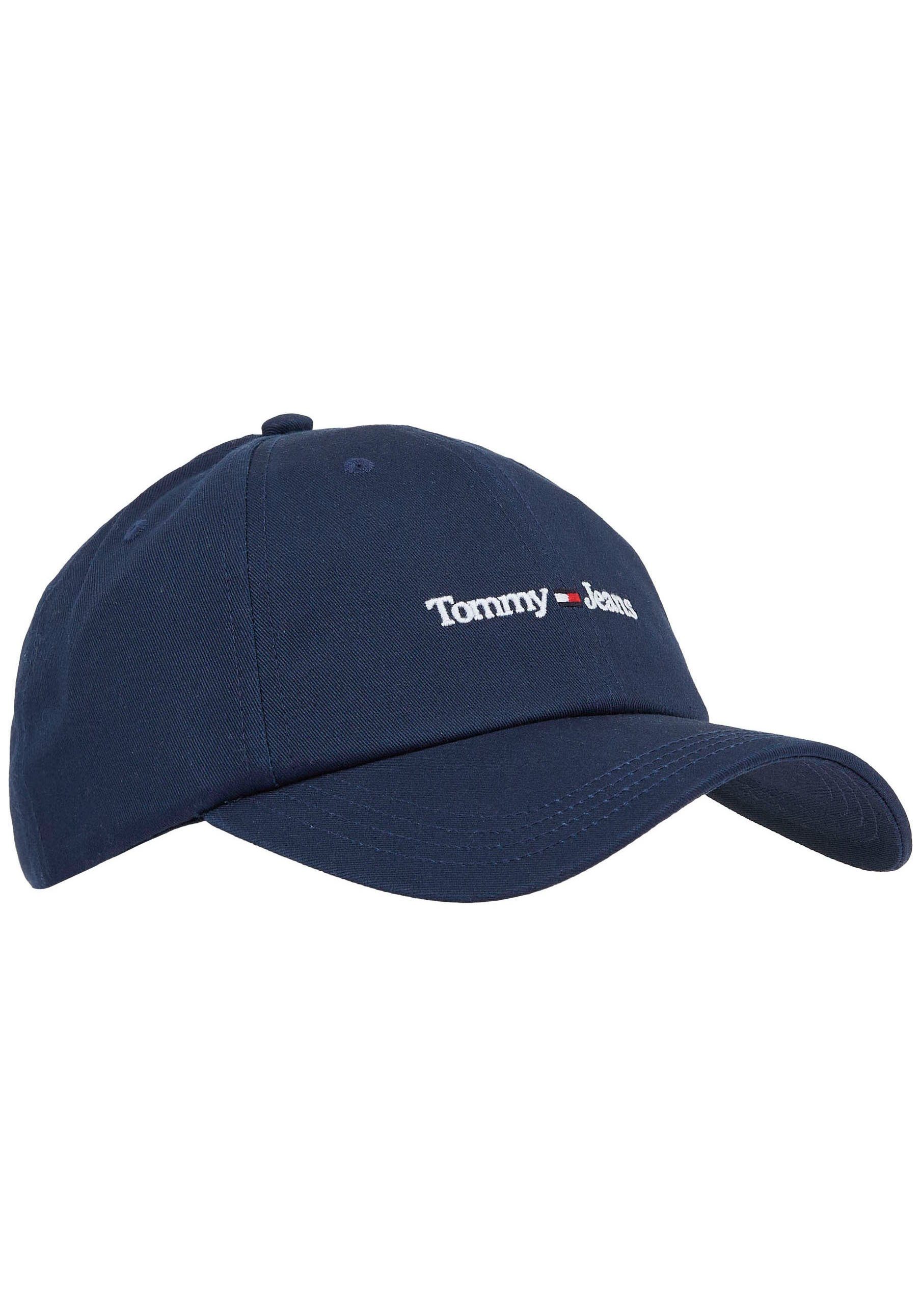 mit Logo-Branding TJW dezentem Tommy Cap Twilight SPORT Baseball CAP Navy Jeans