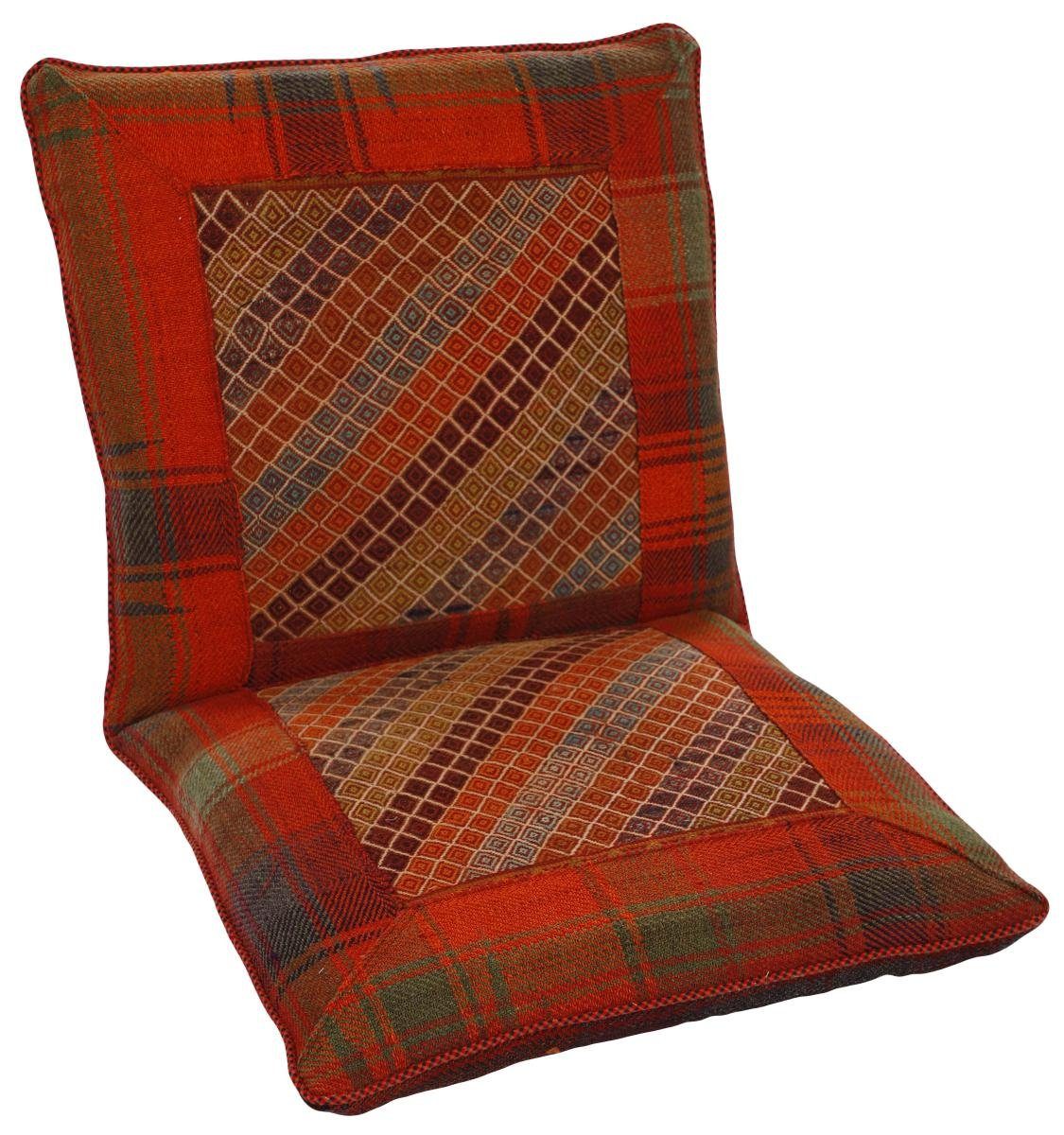 Orientteppich Seat Cushion 59x109 Handgeknüpfter Orientteppich / Perserteppich, Nain Trading, rechteckig, Höhe: 3 mm | Kurzflor-Teppiche