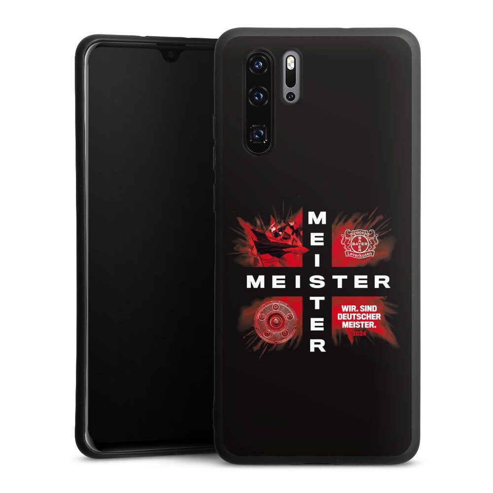 DeinDesign Handyhülle Bayer 04 Leverkusen Meister Offizielles Lizenzprodukt, Huawei P30 Pro New Edition Silikon Hülle Premium Case Smartphone Cover