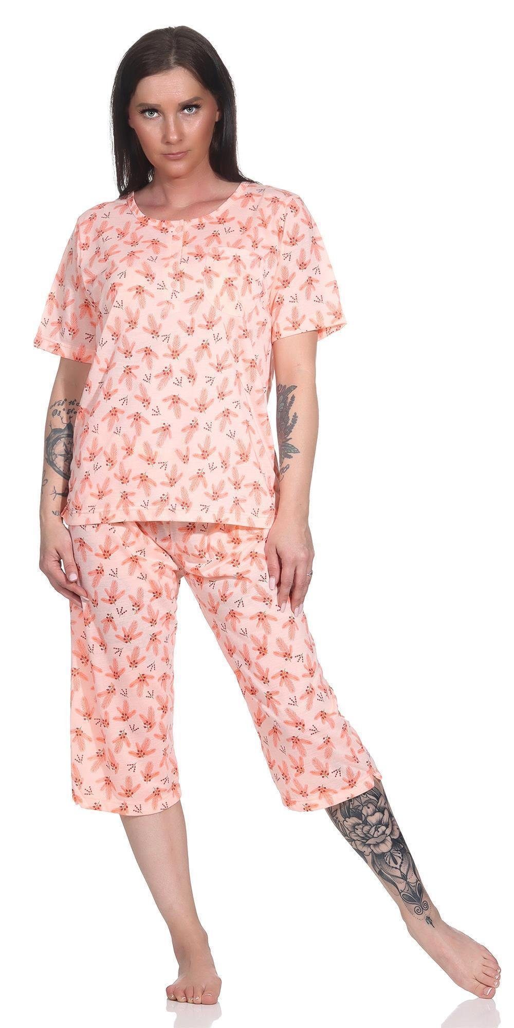 EloModa Pyjama Damen Pyjama 2 teiliger Schlafanzug Hausanzug 3/4 Sommer; M L XL 2XL (2 tlg)