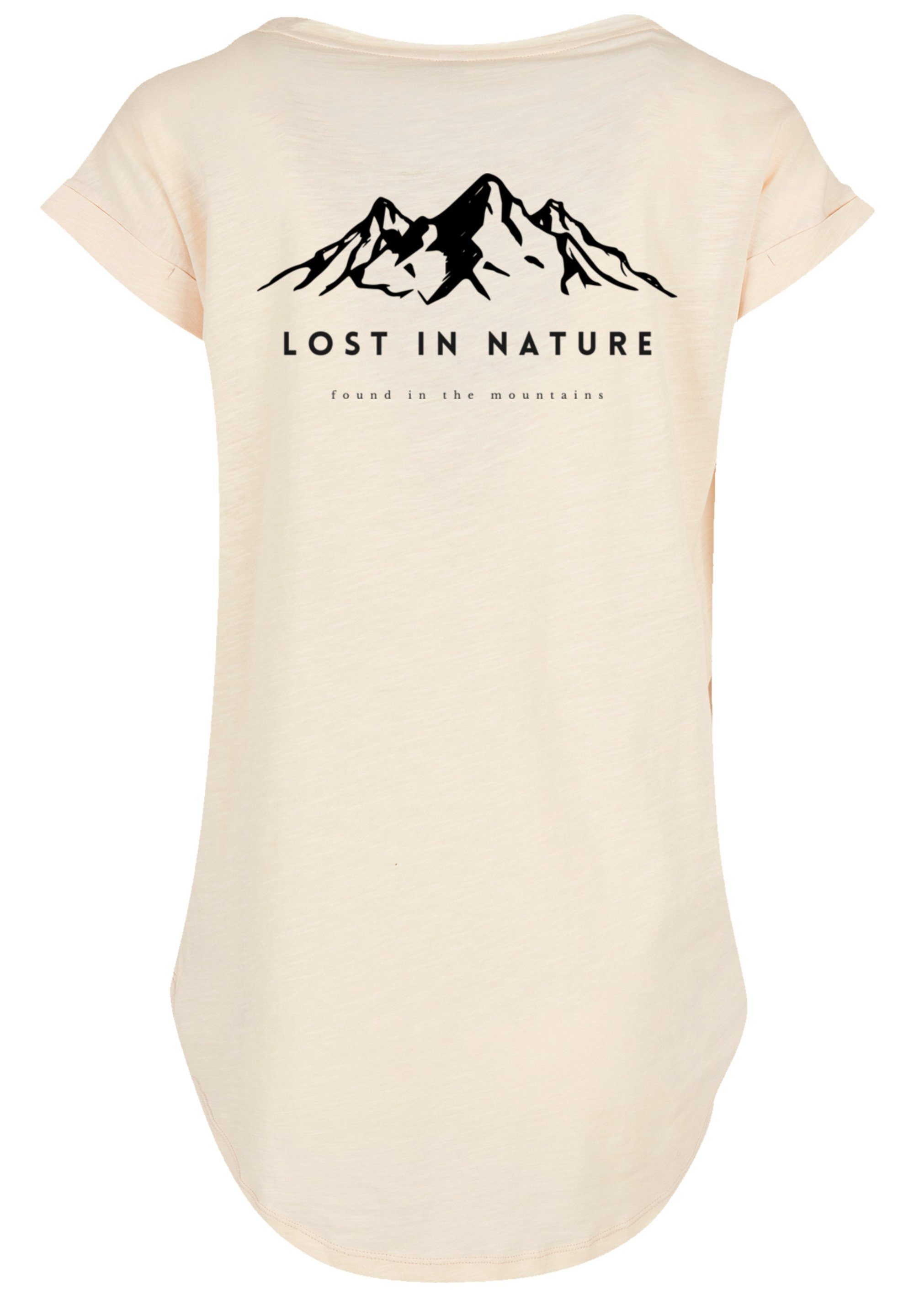 T-Shirt mit nature in hohem Lost Print, Baumwollstoff weicher Tragekomfort F4NT4STIC Sehr