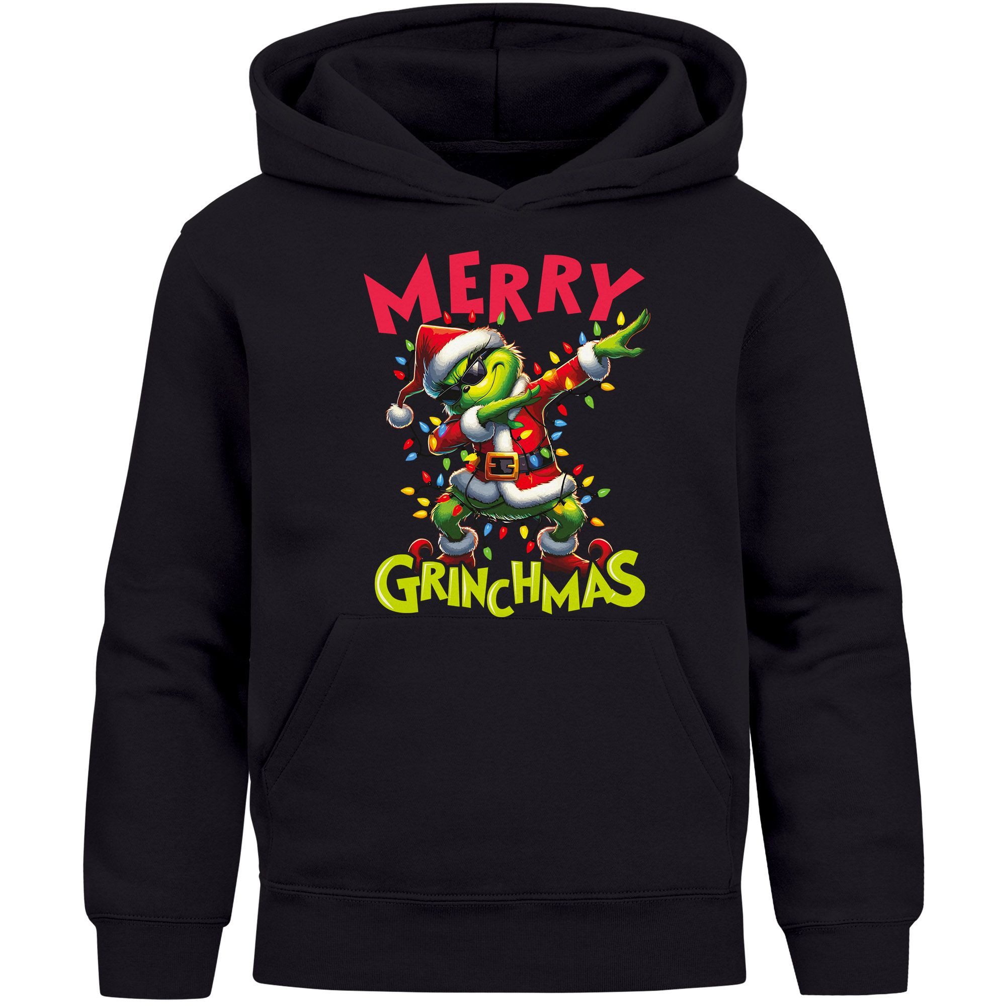 Hoodie Kinder Hoodie Weihnachtspullover Jungen Mädchen Merry Grinchmas