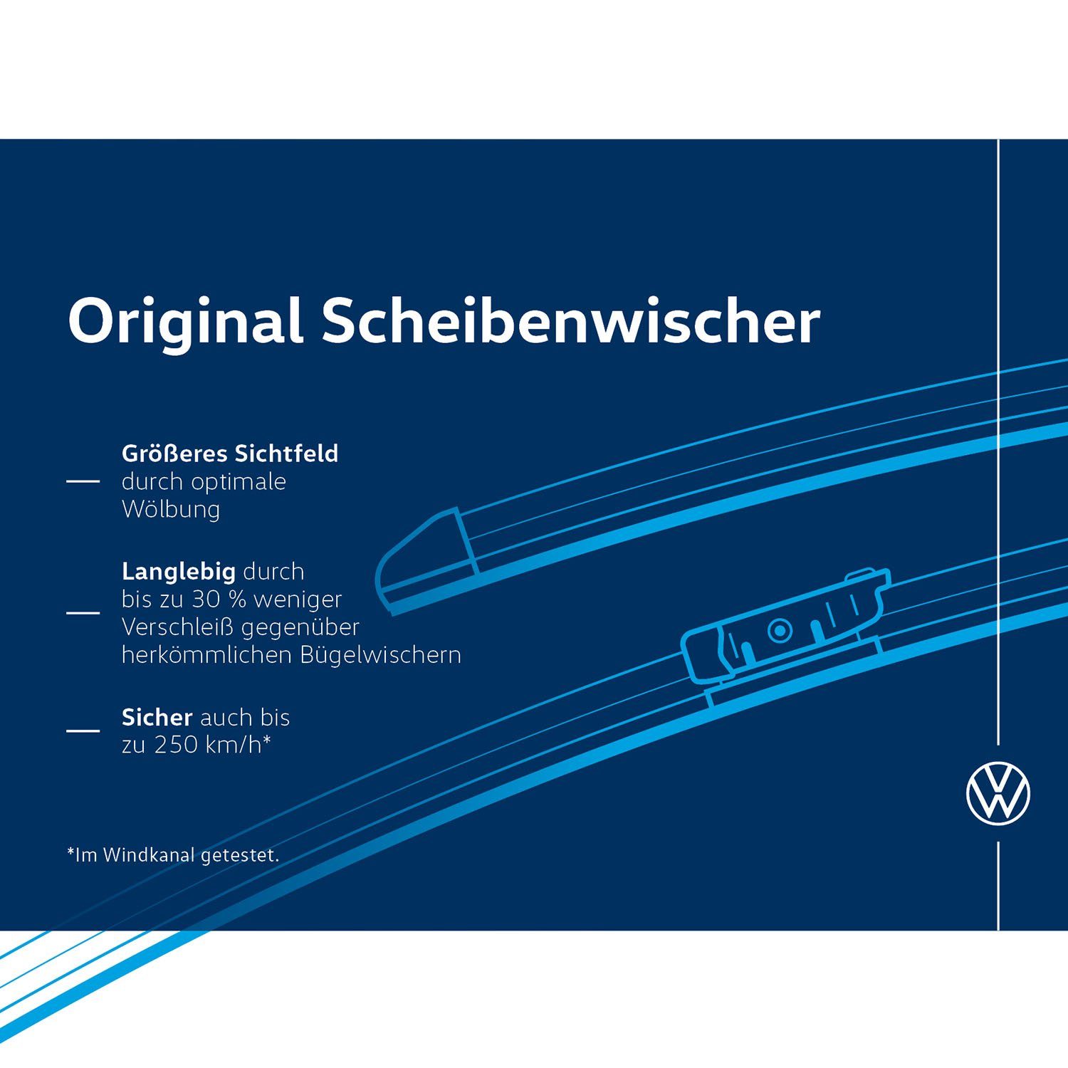 Volkswagen Scheibenwischblätter T-Cross, vorne, (2-St), passend für alle VW  TCross, ab 2019, Aero Wischer, 2GM998002
