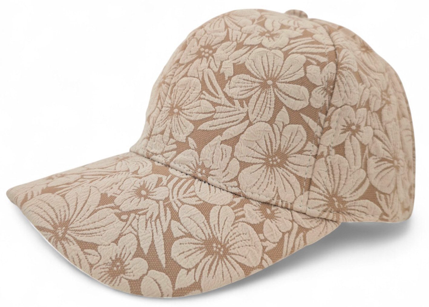 styleBREAKER Baseball Cap Basecap mit Blumen Muster Ton in Ton (1-St)