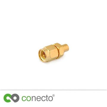 conecto conecto SMA-Adapter, MCX-Kupplung, SMA-Stecker mit Pin auf MCX-Buchse SAT-Kabel