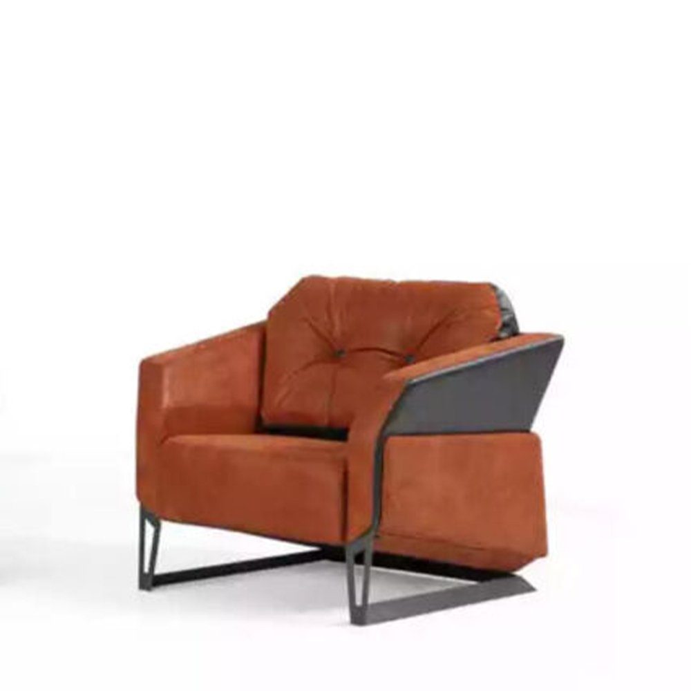 JVmoebel Sessel Büro Sessel Luxus Möbel Arbeitszimmer Büromöbel Orange Sitz Neu, Made in Europe