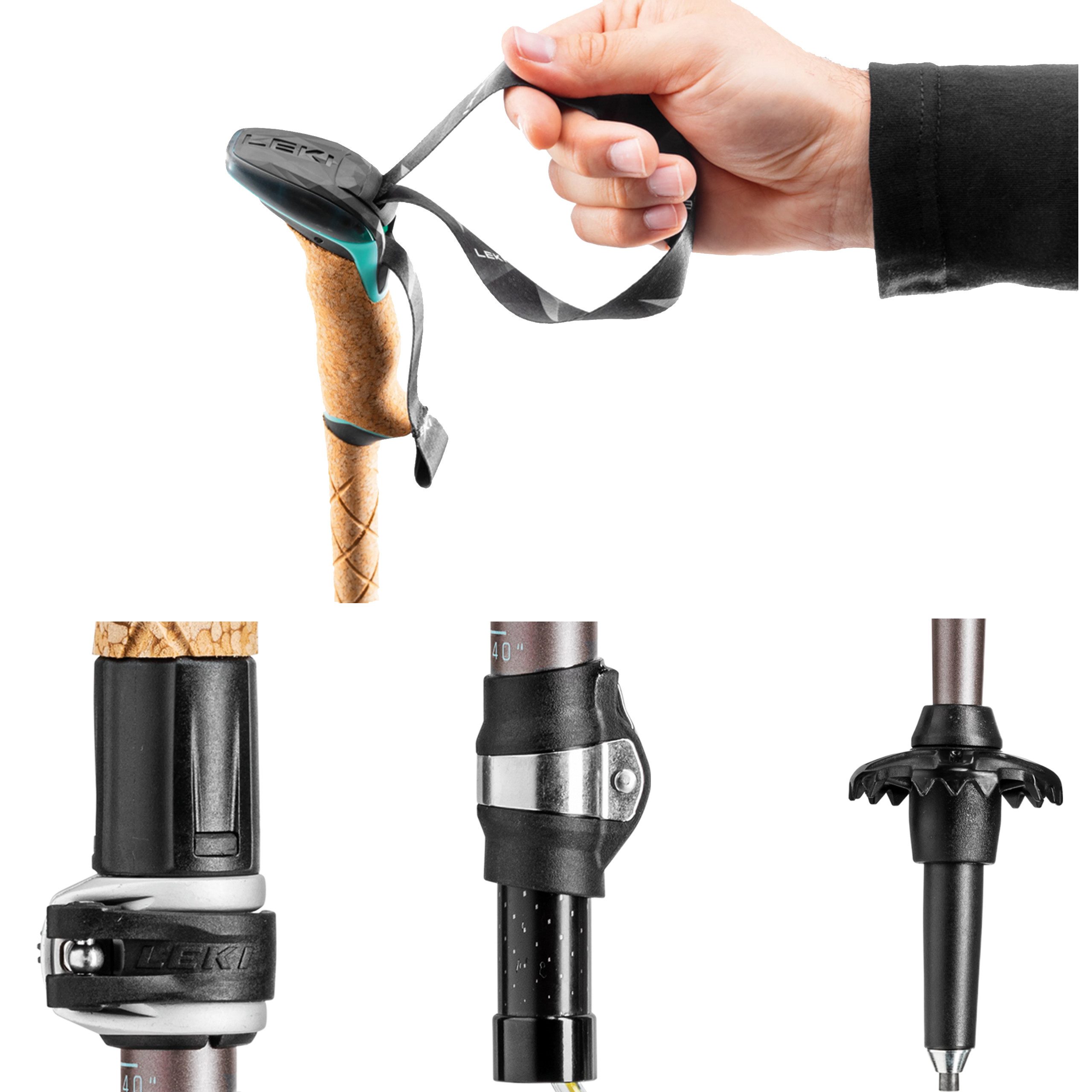 Leki Wanderstöcke LEKI Cressida FX Carbon - faltbare Trekkingstöcke Damen