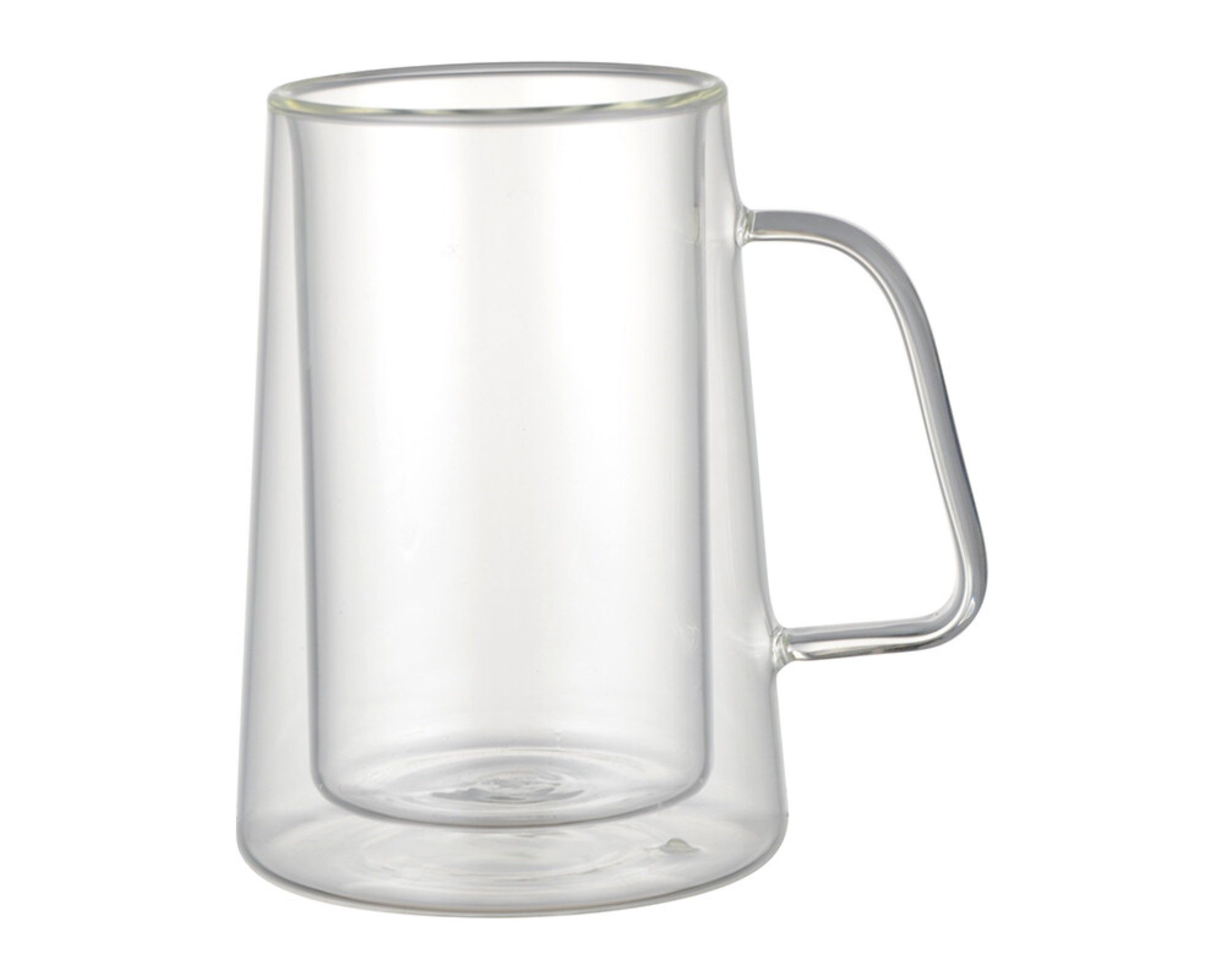 Gläser-Set 4 Tlg. Doppelwandige Kaffee- und Teegläser mit Henkel 300ml