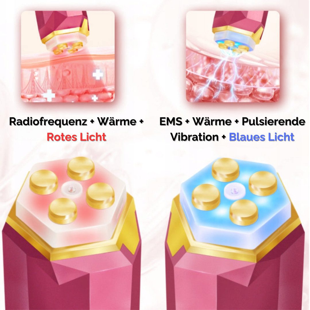 BeautiQ Gesichtsmassagegerät PRO [Neuheit] Anti Aging & EMS Radiofrequenz, mit innovativer Radiofrequenz- und EMS-Technologie